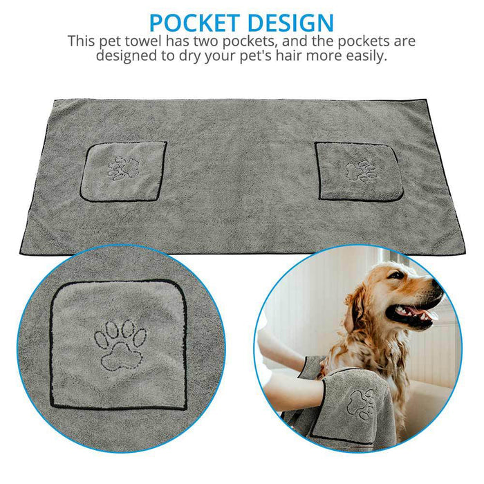 Large Puppy Pet Dog Bathrobe Bath Towel