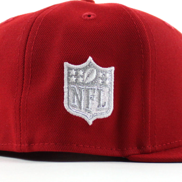 Las Vegas Raiders 60th anniversary New Era 59Fifty Fitted Hat (Scarlet Red Gray Under Brim)
