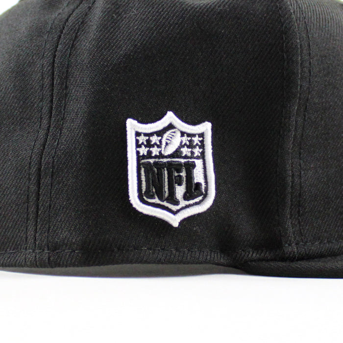 Las Vegas Raiders NFL Shield New Era 9Fifty Snapback Hat (BLACK Green Under Brim)