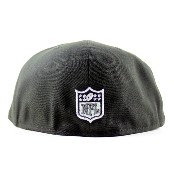 Las Vegas Raiders Pirate Patch New Era 59Fifty Fitted Hat (Black Gray Under Brim)