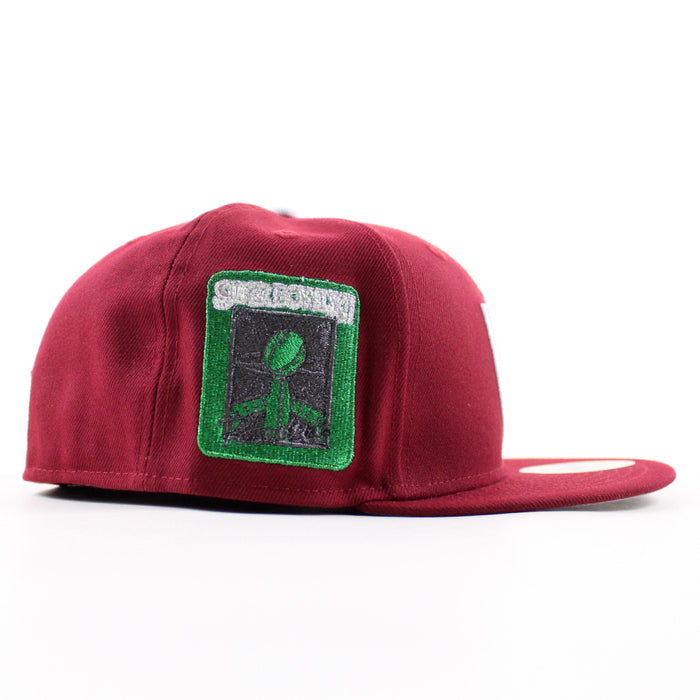 Las Vegas Super Bowl XI New Era 59Fifty Fitted Hat (Cardinal Gray Under Brim)