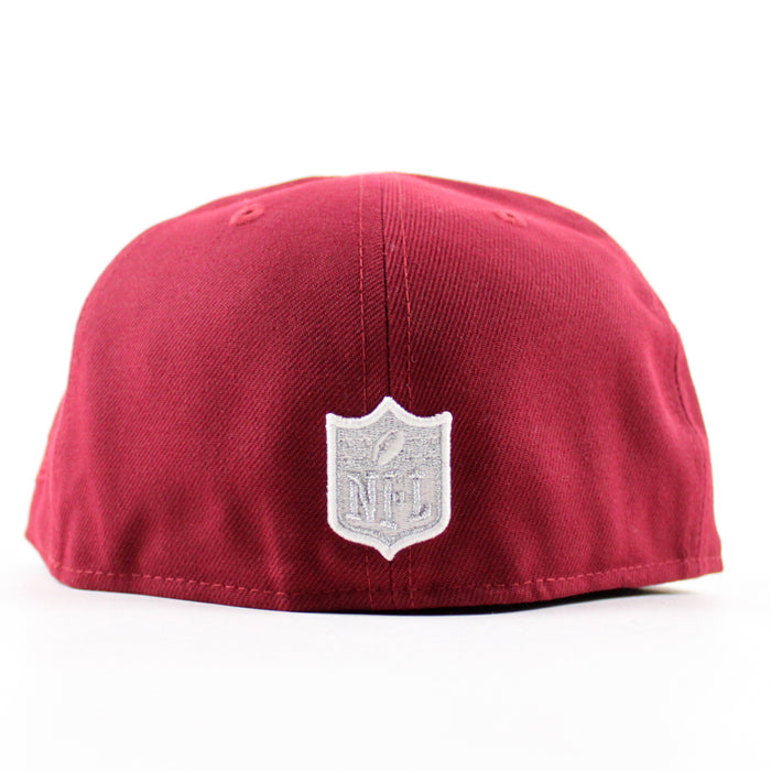 Las Vegas Super Bowl XI New Era 59Fifty Fitted Hat (Cardinal Gray Under Brim)
