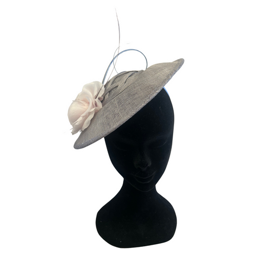 Lavender Woven Flower Disc Fascinator