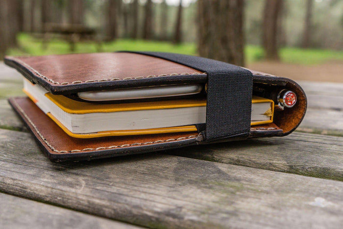 Leather Hobonichi Cousin A5 Planner Cover - Brown
