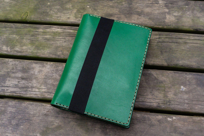 Leather Hobonichi Cousin A5 Planner Cover - Green