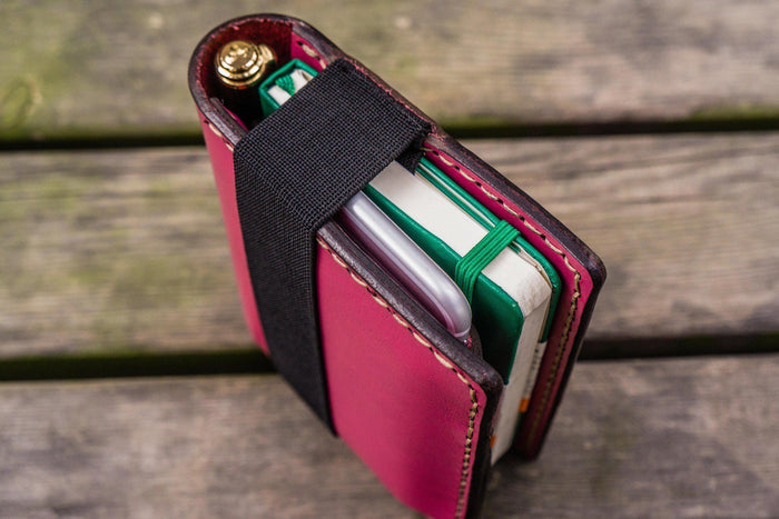 Leather Hobonichi Techo (A6) Planner Cover - Pink