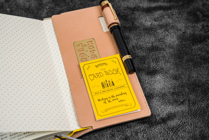 Leather Slim Hobonichi Weeks Planner Cover - Undyed Leather