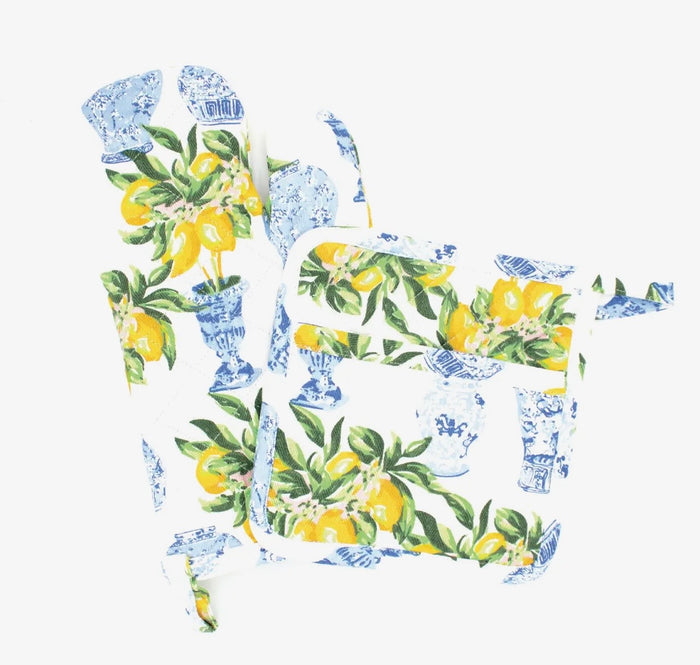 Lemon Ginger Oven Mitt Set