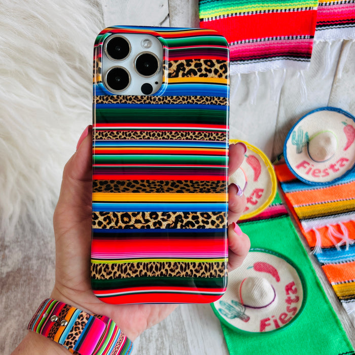 Leopard Sarape Blanket Phone Case For iPhone