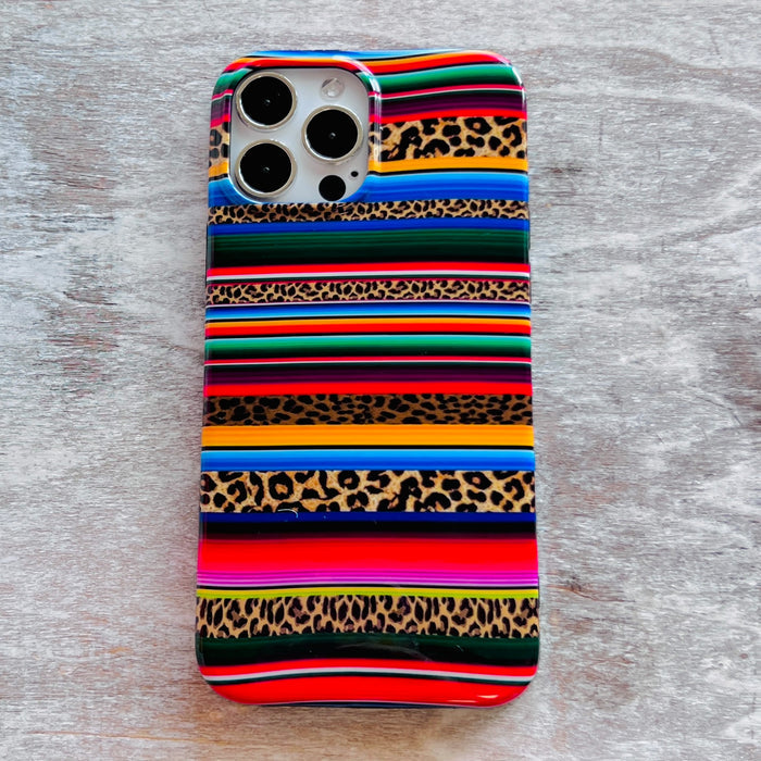 Leopard Sarape Blanket Phone Case For iPhone