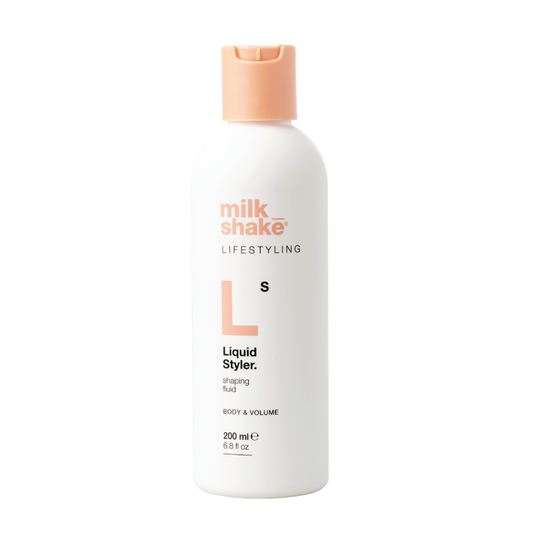 Bottle of milk_shake Liquid Styler on a white background