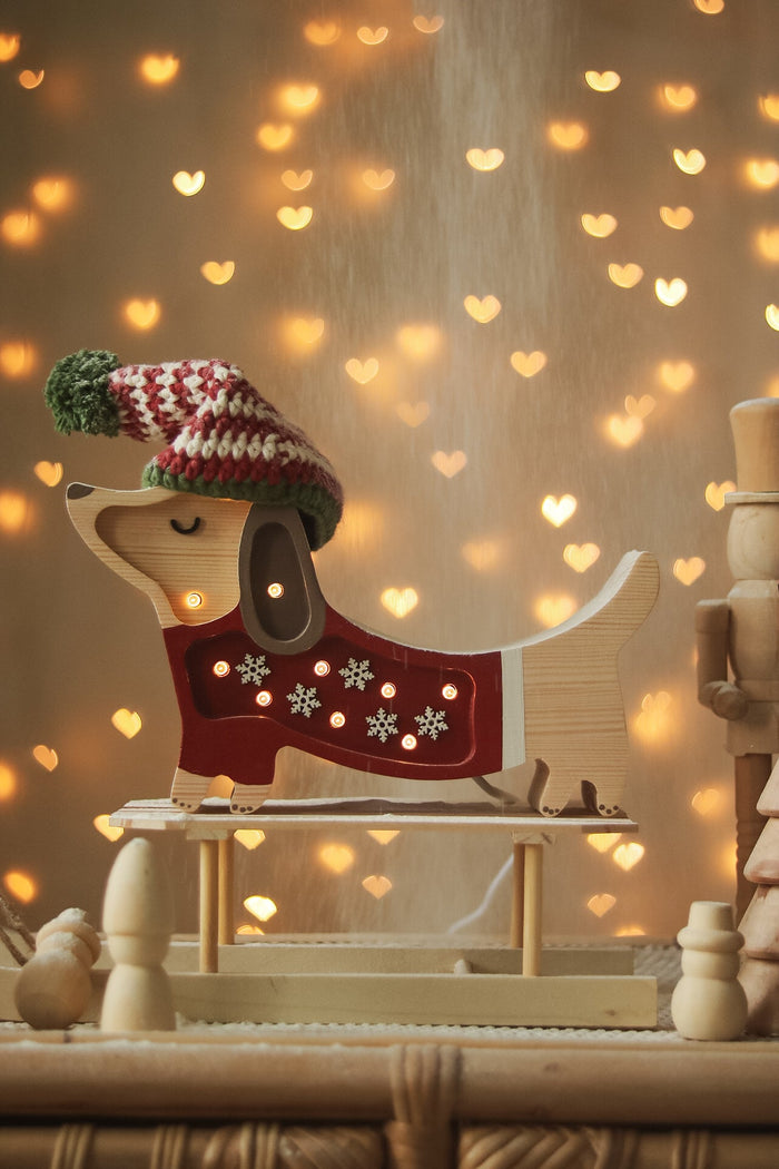 Little Lights Mini Holiday Puppy Lamp ~ Limited Edition