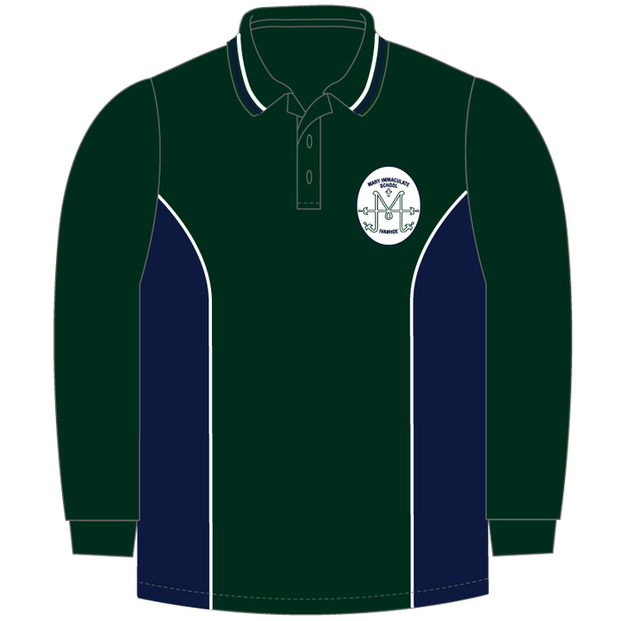 Long Sleeve Panel Polo