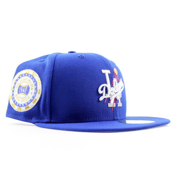 Los Angeles Dodgers 1942 All Star Game New Era 59Fifty Fitted Hat (Royal Blue Gray Under Brim)