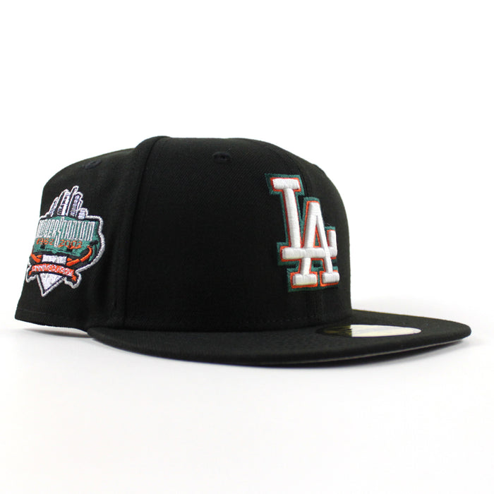 Los Angeles Dodgers 40th anniversary New Era 59Fifty Fitted Hat (Black Gray Under Brim)