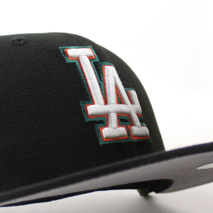 Los Angeles Dodgers 40th anniversary New Era 59Fifty Fitted Hat (Black Gray Under Brim)