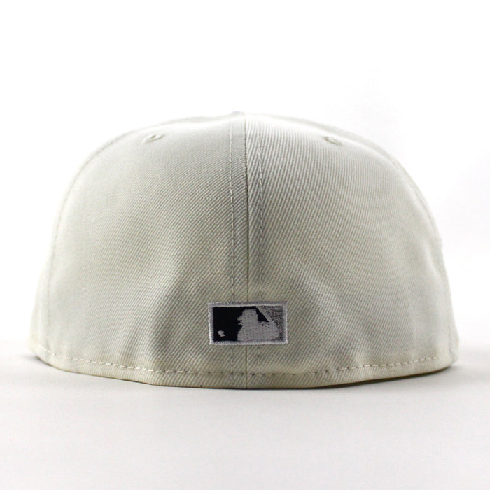 Los Angeles Dodgers 40th Anniversary New Era 59Fifty Fitted Hat (Chrome White Oceanside Blue Gray Under Brim)