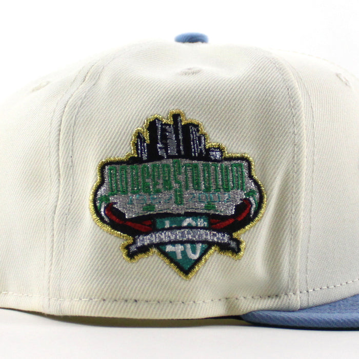 Los Angeles Dodgers 40th Anniversary New Era 59Fifty Fitted Hat (Chrome White Sky Blue Kelly Green Under Brim)