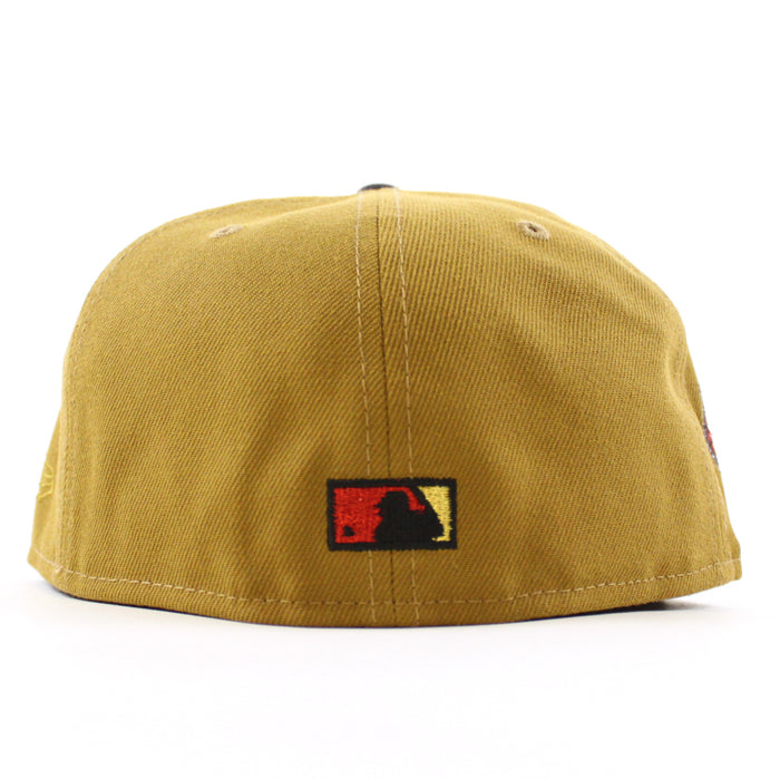 Los Angeles Dodgers Dodgers Stadium 40th Anniversary New Era 59Fifty Fitted Hat (Gold Cardinal Red Green Under Brim)