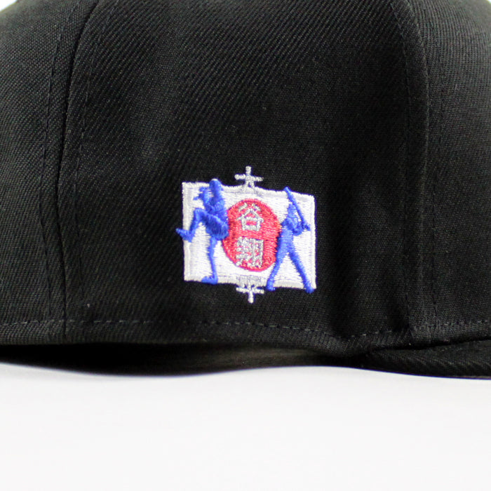 Los Angeles Dodgers Flame Logo Ohtani Patch New Era 59Fifty Fitted Hat (Black Gray Under Brim)