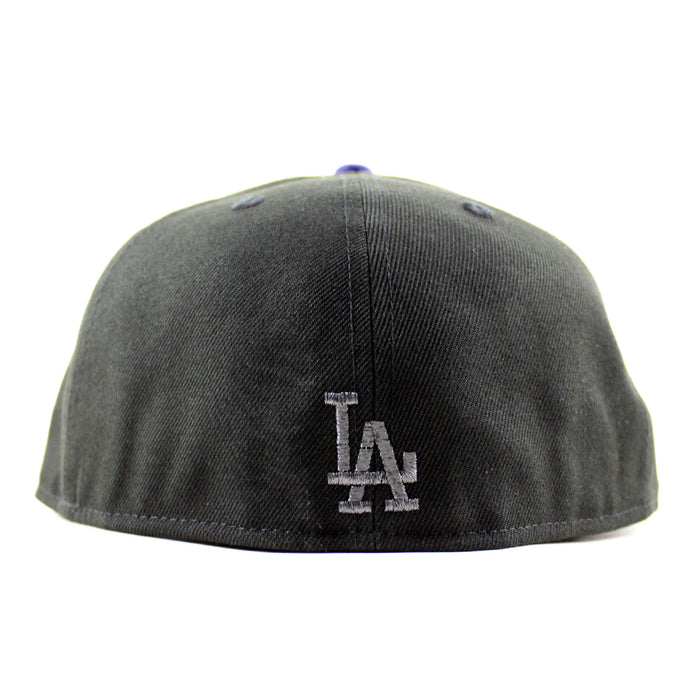 Los Angeles Dodgers Flame Logo Ohtani Patch New Era 59Fifty Fitted Hat (Black Gray Under Brim)