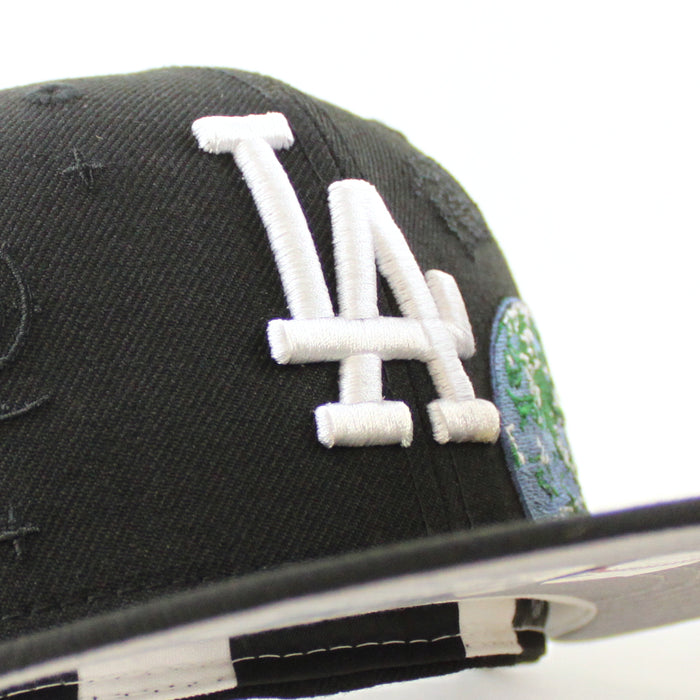 Los Angeles Dodgers GLOBAL ENERGY New Era 59Fifty Fitted Hat (Black Gray Under Brim)