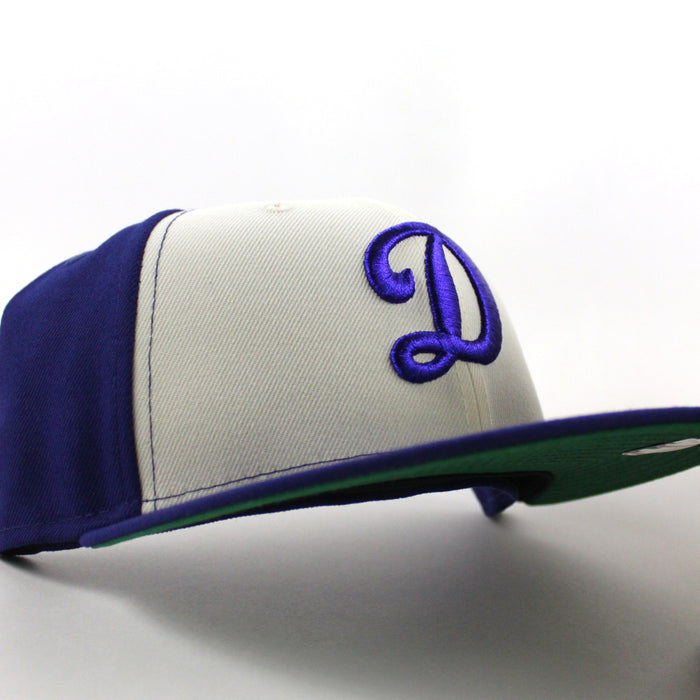 Los Angeles Dodgers New Era 59Fifty Fitted Hat (Royal Blue Chrome white Green Under Brim)