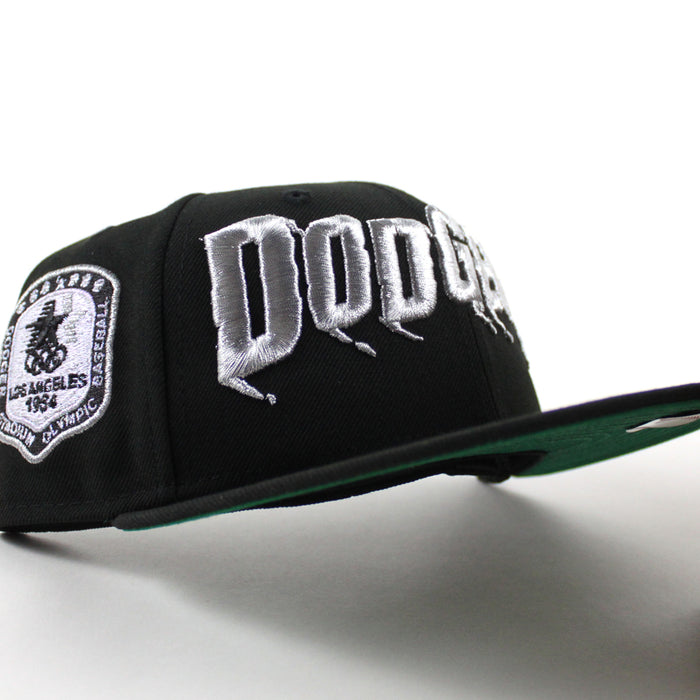 Los Angeles dodgers Olympic Stadium New Era 59Fifty Fitted Hat (Black Green Under Brim)