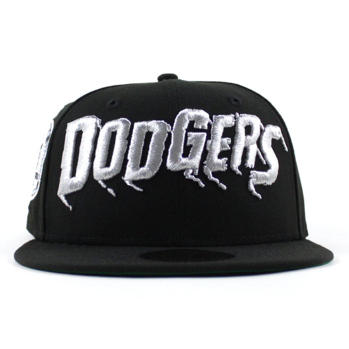 Los Angeles dodgers Olympic Stadium New Era 59Fifty Fitted Hat (Black Green Under Brim)