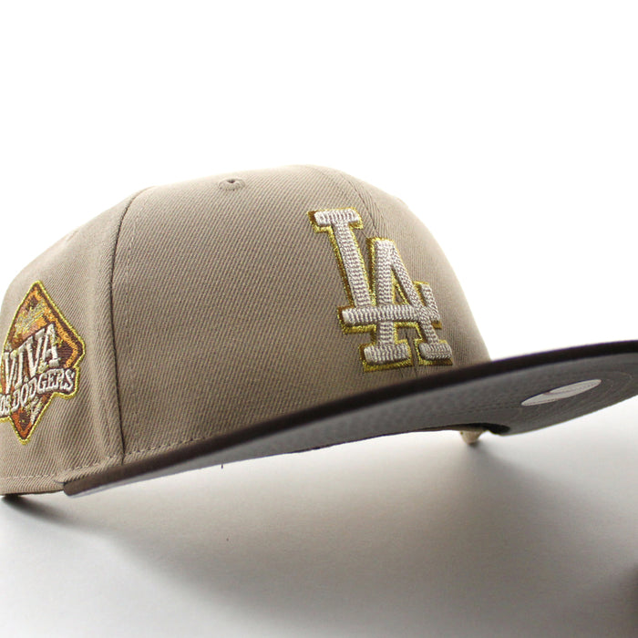 Los Angeles Dodgers Viva La Dodgers New Era 59Fifty Fitted Hat (Camel Burnt Wood Gray Under Brim)