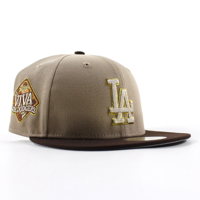 Los Angeles Dodgers Viva La Dodgers New Era 59Fifty Fitted Hat (Camel Burnt Wood Gray Under Brim)