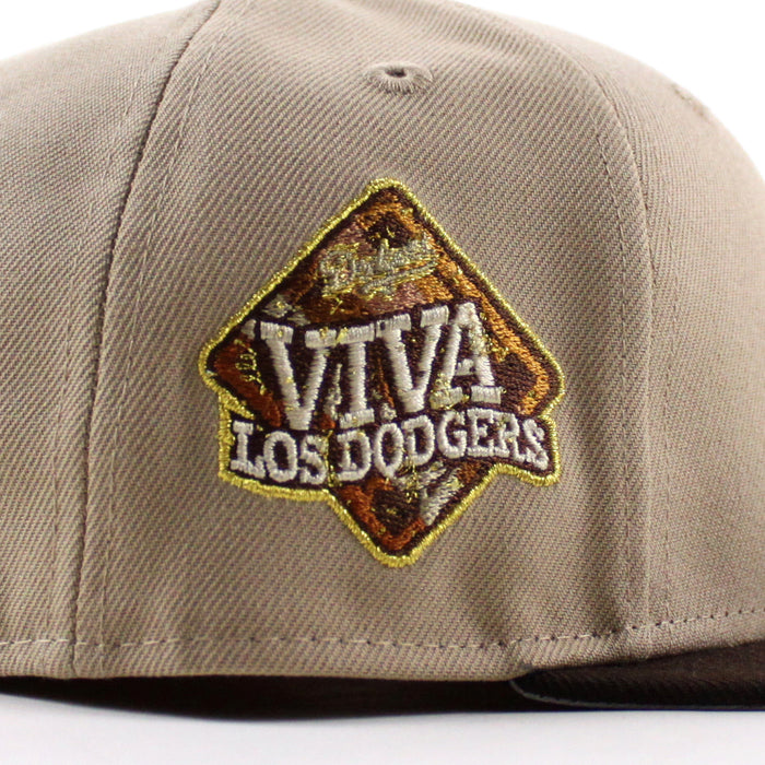 Los Angeles Dodgers Viva La Dodgers New Era 59Fifty Fitted Hat (Camel Burnt Wood Gray Under Brim)