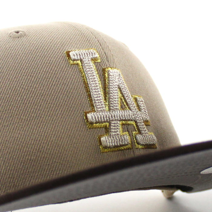 Los Angeles Dodgers Viva La Dodgers New Era 59Fifty Fitted Hat (Camel Burnt Wood Gray Under Brim)