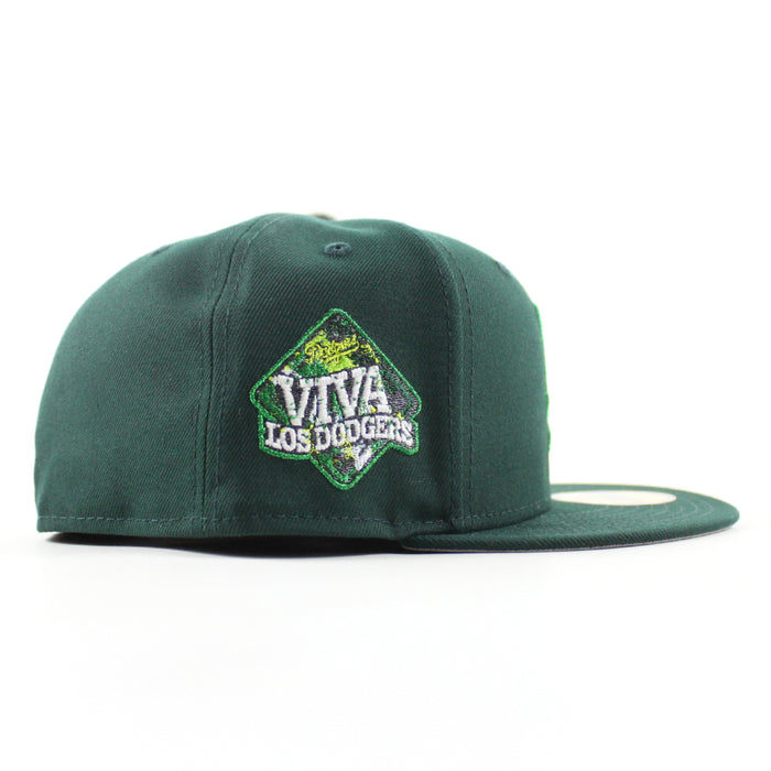 Los Angeles Dodgers VIVA La Dodgers New Era 59Fifty Fitted Hat (Dark Green Gray Under Brim)
