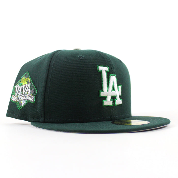 Los Angeles Dodgers VIVA La Dodgers New Era 59Fifty Fitted Hat (Dark Green Gray Under Brim)