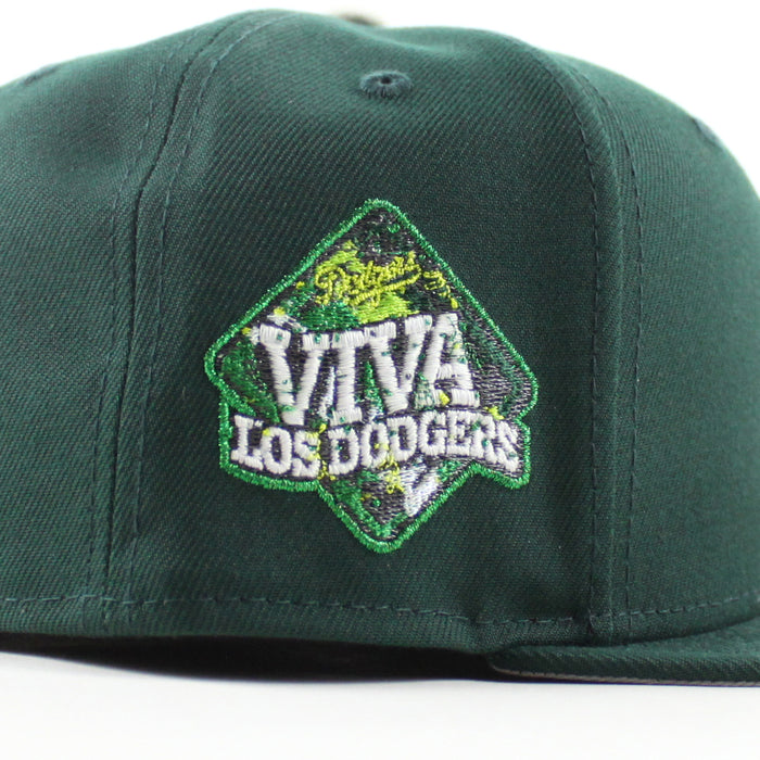 Los Angeles Dodgers VIVA La Dodgers New Era 59Fifty Fitted Hat (Dark Green Gray Under Brim)