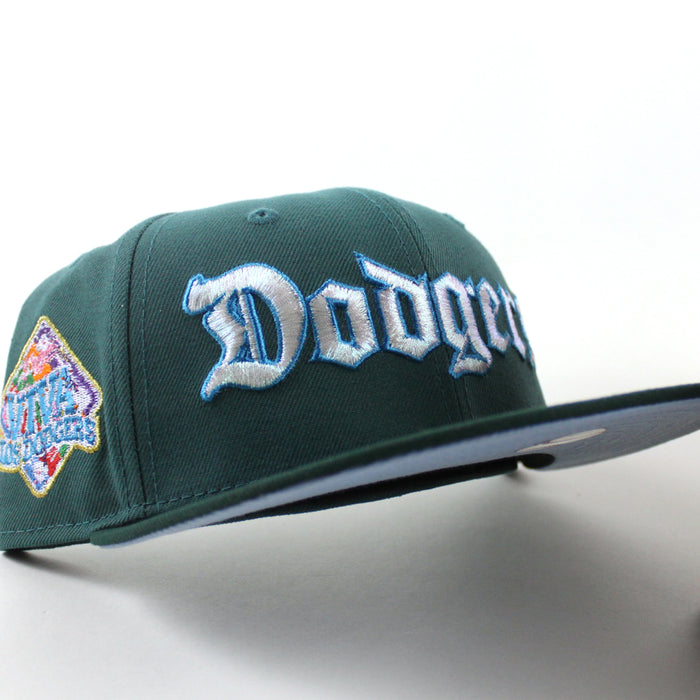 Los Angeles Dodgers VIVA La Dodgers New Era 59Fifty Fitted Hat (Pine Green Dark Green Gray Under Brim)