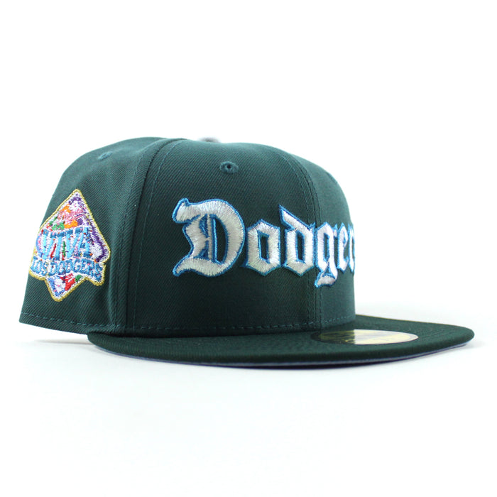 Los Angeles Dodgers VIVA La Dodgers New Era 59Fifty Fitted Hat (Pine Green Dark Green Gray Under Brim)