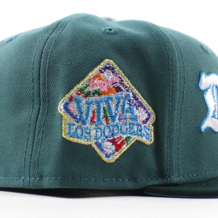 Los Angeles Dodgers VIVA La Dodgers New Era 59Fifty Fitted Hat (Pine Green Dark Green Gray Under Brim)
