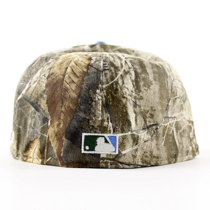 Los Angeles Dodgers VIVA La Dodgers New Era 59Fifty Fitted Hat (Real Tree Camo Black Sky Blue Under Brim)