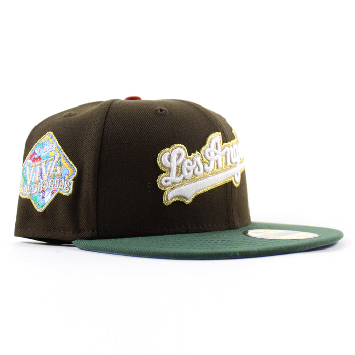 Los Angeles Dodgers VIVA La Dodgers New Era 59Fifty Fitted Hat (Walnut Mountain Green Sky Blue Under Brim)