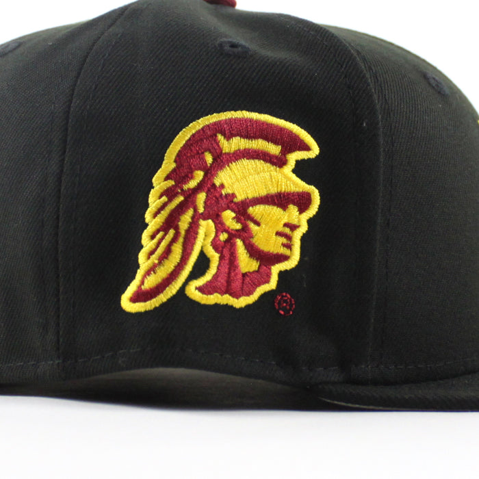 Los Angeles Dodgers x University of Southern California New Era 59Fifty Fitted Hat (Black Gray Under Brim)