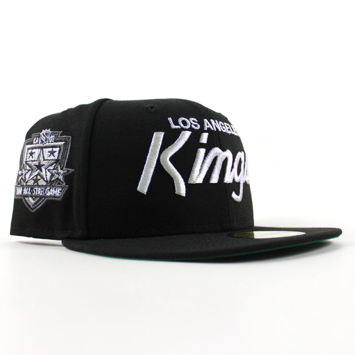 Los Angeles Kings 2002 All Star Game New Era 59Fifty Fitted Hat (Black Green Under brim)
