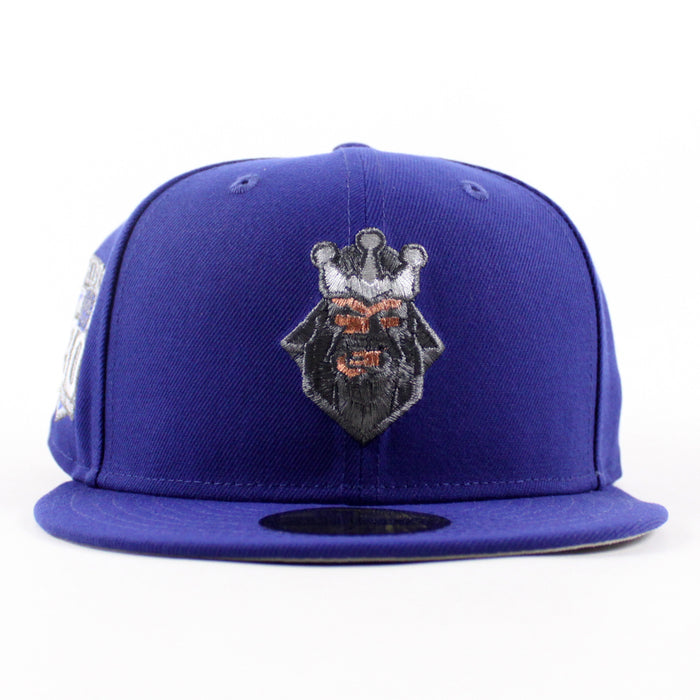 Los Angeles Kings 30 Years New Era 59Fifty Fitted Hat (Royal Blue Gray Under brim)