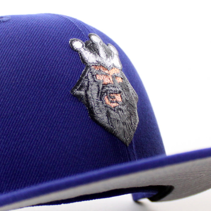 Los Angeles Kings 30 Years New Era 59Fifty Fitted Hat (Royal Blue Gray Under brim)