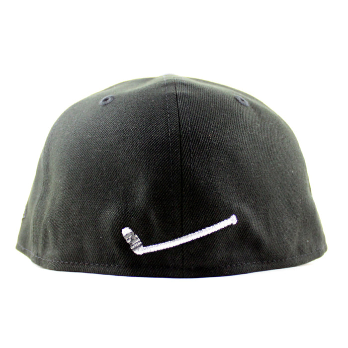 Los Angeles Kings Skull Mask Kings Patch New Era 59Fifty Fitted Hat (Black Gray Under brim)