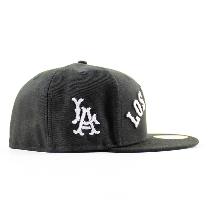 Los Angeles New Era 59Fifty Hat (Black Green UNDER BRIM)