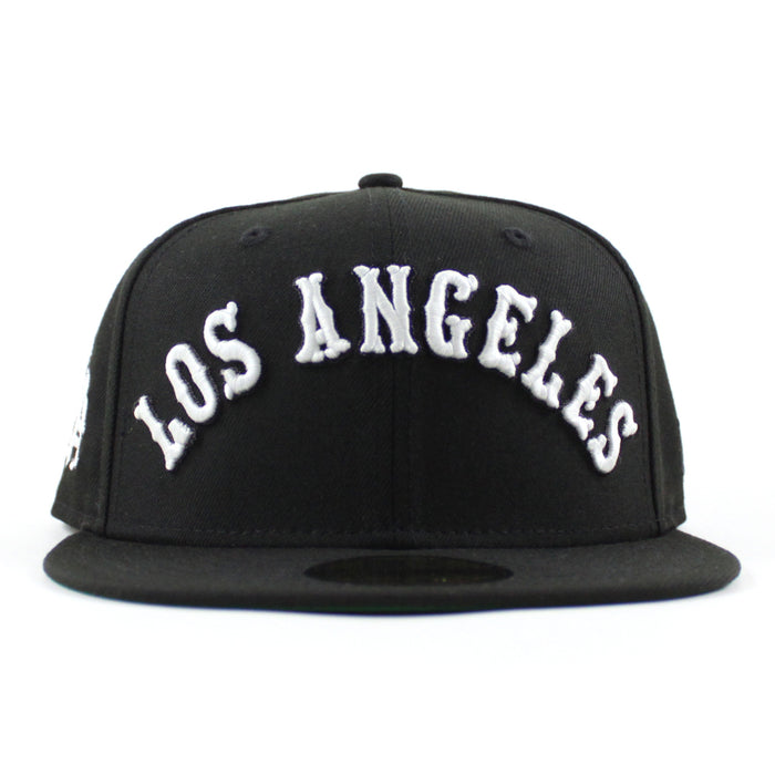 Los Angeles New Era 59Fifty Hat (Black Green UNDER BRIM)
