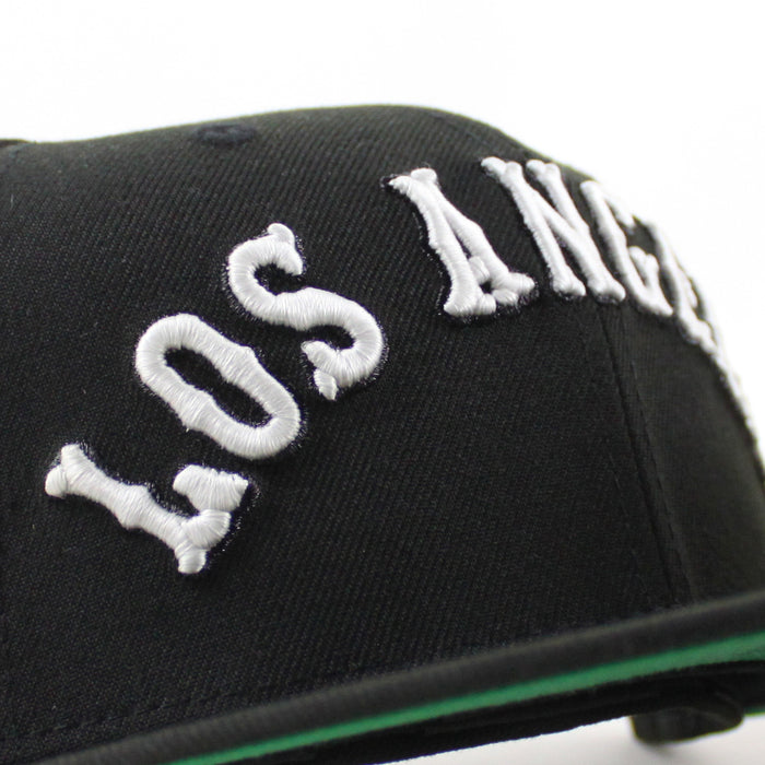 Los Angeles New Era 59Fifty Hat (Black Green UNDER BRIM)