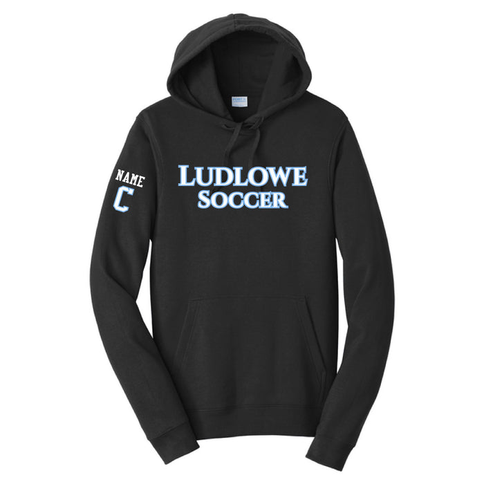 Ludlowe Girls Soccer Hoodie Logowear Fairfield Ludlowe Girls Soccer Black Adult XS
